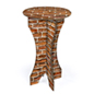 Cardboard Cocktail Table is Fully Recyclable for Ethical Disposal matte 42-inch high round cardboard cocktail table