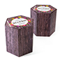 Full Color Custom Printed Economy Branded Cardboard Stools 17"h hexagon economy branded cardboard stools with custom printing