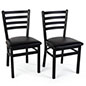 These Steel Side Chair are Stylish and Functional Steel side chair have 1.5 inch thick padded vinyl seating