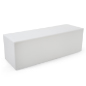 LED Lounge Bench is 47 Inches Wide 15.75-inch tall white LED lounge bench