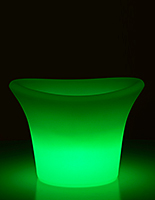 LED Ice Bucket Can Flash, Strobe or Fade