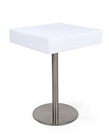Square glow top bar table with 16 color options