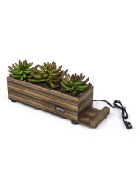 Plastic Succulents Decorative Charging Planter Prioritizes Valuable Desk Space zebra wood plastic succulents decorative charging planter