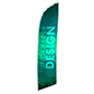 Polyester 14-ft Custom Advertising Feather Flag 14-ft Custom Advertising Feather Flag Printed on Polyester