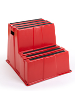Polyethylene Stair Step Stool Build to Withstand Large Loads Stackable polyethylene stair step stool