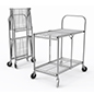 This Folding Steel Utility Cart Can Hold Heavy-Duty Loads Folding steel utility cart with 30.5 inch height