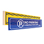 This Crowd Safety Signage is Ideal on Plastic Barriers at Construction Sites Double sided crowd safety signage