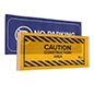 This Custom Printed Barrier Sign Can Convey Essential Safety Information 29.5 inch wide barrier sign