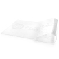 60 x 30 Large Format Branded Acrylic Stanchion Panel has Plenty of Space for Creative Messages 60" wide x 30" tall transparent branded acrylic stanchion panel