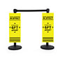 Physical Distancing Universal Post Sign – Ideal for Preventing Spread of Infection Physical distancing universal post sign for outdoor and indoor use