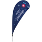 11' Tall "Happy Holidays" Teardrop Flag "Happy Holidays" Teardrop Flag for Lawns