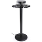 Modern Bar Height Charging Table Bar Height Charging Table with Round Shelf