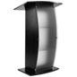 Black Lectern Stand has (2) Shelves Black Lectern Stand