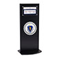 This Custom Floating Standoff Sign Stand Is an Easy Way to Elevate Your Brand's Advertising Custom floating standoff sign stand with sturdy MFD build