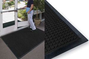 Charcoal Entry Mat is 3' wide x 4' long Charcoal Entry Mat