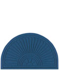 Indigo Floor Mats are 6'w x 3.3'l Indigo Floor Mats
