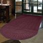 Maroon Floor Mat with Half Oval End Maroon Floor Mat