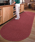 Maroon Floor Mats with Oval Shape Maroon Floor Mats