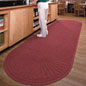 Maroon Commercial Mats with Oval Shape Maroon Commercial Mats
