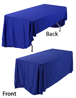 Trade Show Tables: Include Blue, 3-Sided Table Cover trade show tables