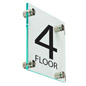 Floor Level Building Sign for Elevators Floor Level Building Sign, Acrylic