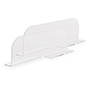 These Clear Acrylic Shelf Dividers Are An Ideal Accessory for Your Chrome Wire Rack Clear acrylic shelf dividers with 6.25 inch height