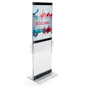 Large Format Custom Acrylic Display with Pockets Custom Acrylic Display with Pockets in Large Format Floorstanding Fixture