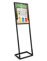 Silicone Edge Sign Display with Custom Printed 16x20 Tension Fabric Poster Floor standing 18x24 silicone edge sign display with custom printed front tension fabric
