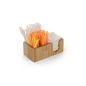 Bar Caddy Accessory Organizer with Easy-Access Napkin Dispenser 10.6-inch wide x 4.25-inch tall wooden bar caddy accessory organizer
