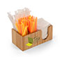 Pine Bar Napkin Caddy for Restaurants and Cafeterias Pine bar napkin caddy with brandable logo printing