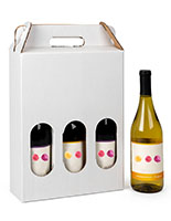 This 3 Bottle Cardboard Wine Carrier Will Add a Modern Twist to Your Packaging 3 bottle cardboard wine carrier with partitions