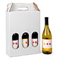 This 3 Bottle Cardboard Wine Carrier Will Beautifully Showcase Your Finest Vintages 3 bottle cardboard wine carrier with 4.95lb weight capacity