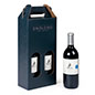 This Custom Printed Cardboard Wine Tote Makes for a Great Corporate Gift Custom printed cardboard wine tote with 16.5 inch overall height