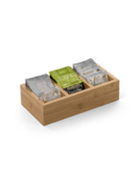 Natural Bamboo Condiment Packet Dispenser Lends a Natural Charm to Drink Stations 9.5w x 2.5h condiment packet dispenser with natural finish