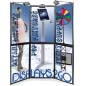 Custom Artwork 6 Panel Trade Show Display with Halogen Lights