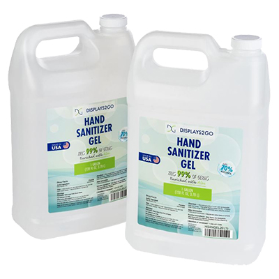 Keep Your Refillable Hand Sanitizing Stations Topped Up with Gel in Bulk Gallons Exclusively from Displays2go Hand sanitizing gel in bulk gallons