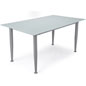 Straight Base Frosted Glass Whiteboard Desk Frosted Glass Whiteboard Desk with Straight Base