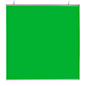 This Hanging Green Screen Backdrop Is a Great Way to Block Out Background Clutter During Professional Business Video Calls Hanging green screen backdrop with chroma key coloring