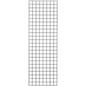 2' x 6' Black Wire Gridwall Panel for Retail Use Retail 2' x 6' Black Wire Gridwall Panel