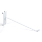 10" White Wire Grid Panel Single Stem Hook with Sturdy Construction Sturdy 10" white wire grid panel single stem hook
