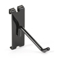4" Black Gridwall Hook with Sturdy Construction Sturdy 4" black gridwall hook