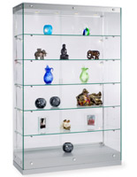 Display Showcases: 48"w Silver Grace Tyler Displays Display Showcases
