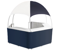 Blue/White Promotional Gazebo with Easy Setup Blue/White Promotional Gazebo with Carrying Bags
