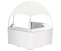 White Trade Show Gazebo Great for Food Service Stands Outdoor White Trade Show Gazebo
