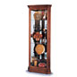 Corner Cabinet: Windsor Cherry, 72"h w/Lighting Lynwood By Howard Miller corner cabinet wood cases