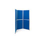 Freestanding Modular Display Boards - Sturdy Feet for Safe Set-Up Freestanding modular display boards with hook-and-loop receptive fabric