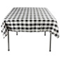 Square Table Cloths Are Black & White Checkered Square Table Cloths