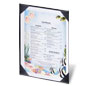 Single Panel Menu Cover For Cafés and Restaurants Single Panel Menu Cover