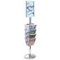 17 X 11 Stanchion Sign with Literature Rack for Entrance Ways 17 X 11 Stanchion Sign with Literature Rack, Portrait