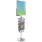 24 x 18 Floor Standing Sign with Magazine Holder for Brand Exposure Durable 24 x 18 Floor Standing Sign with Magazine Holder